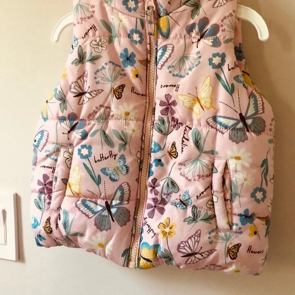 MOTHER pink puffer fleece-lined jacket . 2T-3T - Picture 2 of 8